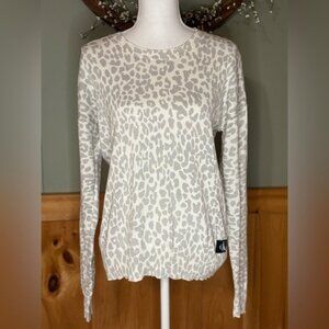 Calvin Klein Animal Print Sweater, Sz. S.